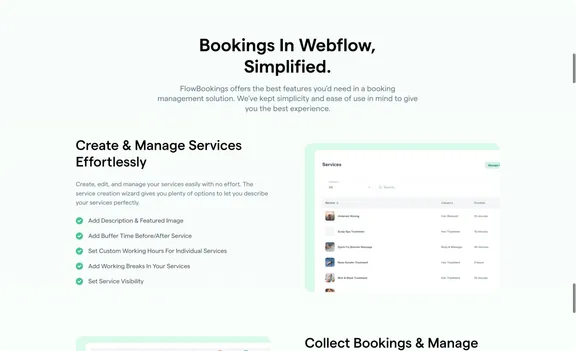 vestaso webflow portfolio website